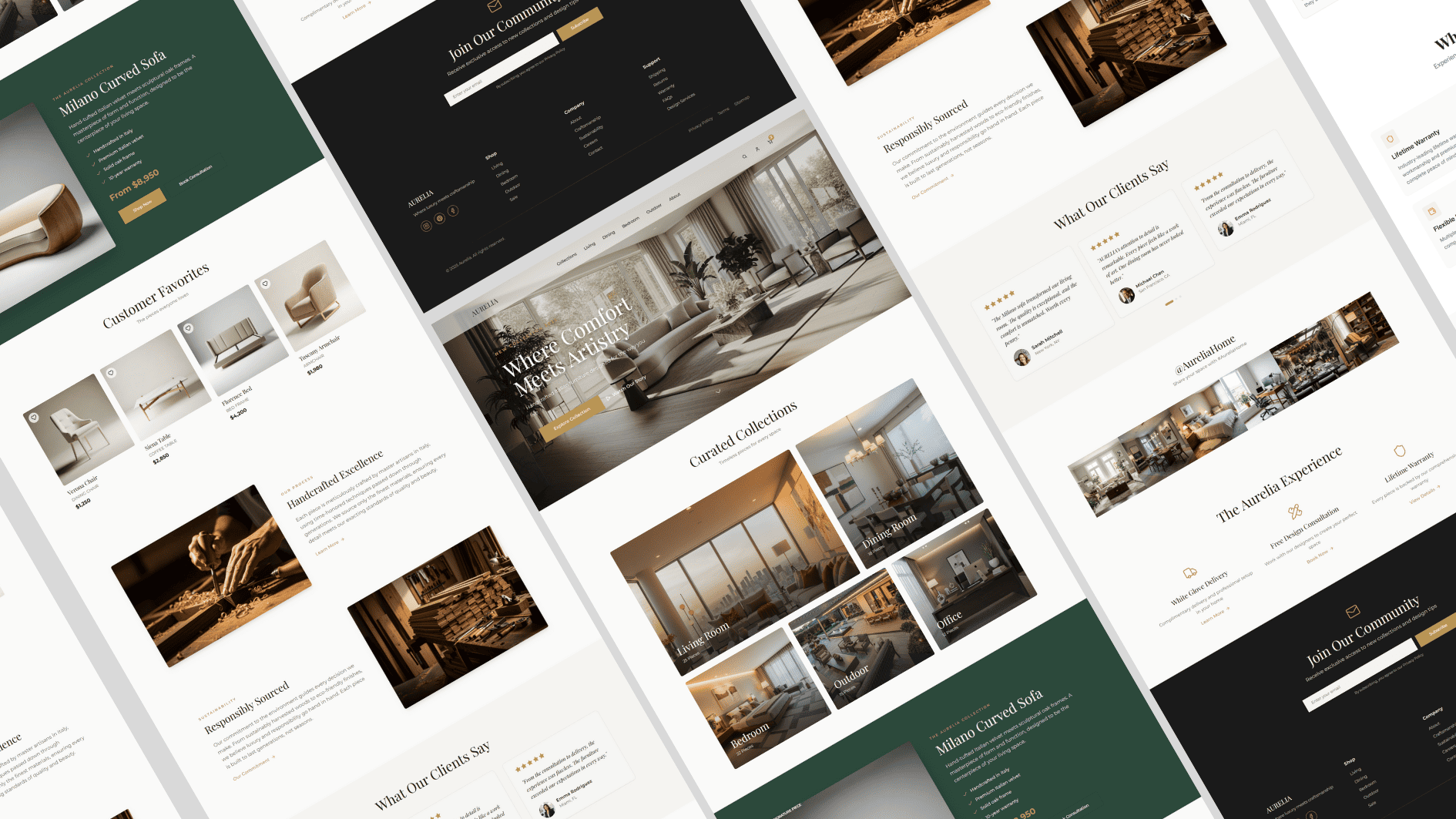 Aurelia Home Website